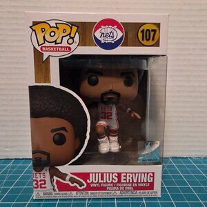 Funko POP Basketball NBA New York Nets NY Julius Erving 107 Vinyl Figure